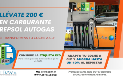 Transforma tu coche a GLP y llévate 200 € en carburante Repsol Autogas